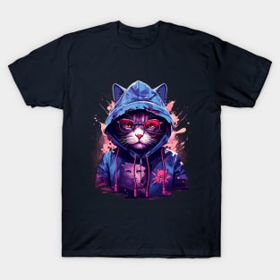 Cool cat in glasses T-Shirt